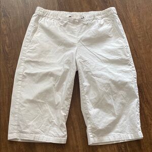 Eileen Fisher White Casual Drawstring Shorts XS